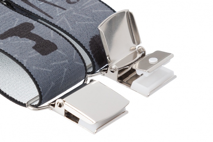 Grey Heavy Duty Trouser Braces with DIY Work Tools Gents Shop